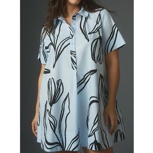 The Pollie Short-Sleeve Swing Mini Dress by Anthropologie size 2X